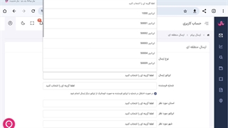 ارسال پیامک انبوه از طریق منطقه
