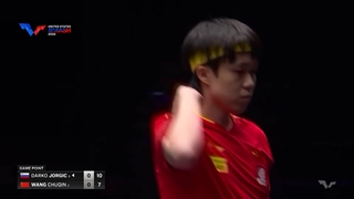 مسابقه تنیس روی میز 2025 آمریکا Darko Jorgic vs Wang Chuqin