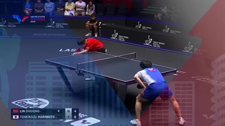 مسابقه نیمه نهایی تنیس روی میز 2025 آمریکا Lin Shidong vs Tomokaszu Harimoto