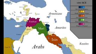نقشه متحرک زمانی تاریخ باستانی خاورمیانه