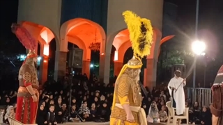 مراسم شبیه خوانی در مزار شهدای گمنام - شهرک محلاتی - 1404