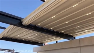 سقف متحرک روف گاردن سایه روشن