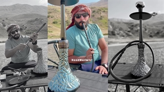 قلیان کارمانیا .تنه شمش مخروطی | تست دود قلیان مخروطی کارمانیا