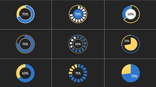 دانلود پروژه آماده پریمیر اینفوگرافیک های ساده Simple Pie Infographic