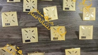 بج سینه برنجی آبکاری طلا تک رنگ | ساخت و سفارش در نشانه ساز