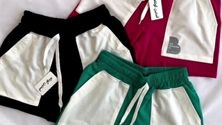 شورتک دو جیب سفید - آستین کوتاه