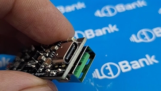 ماژول شارژ سریع دو خروجی Type-C و USB-A کنترل ولتاژ و جریان