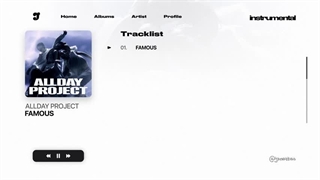 بی کلام آهنگ famous از allday project ( درخواستی )