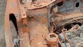 سانتافه 2015 تصادفی و سوخته