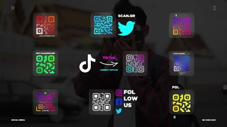 دانلود پروژه افتر افکت نمایش شبکه اجتماعی با کی آر کد Social Media QR
