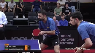 مسابقه تنیس روی میز فینال دوبل فیدرچک 2025 نوشاد و نیما عالمیان دربرابر رقبای ژاپنی