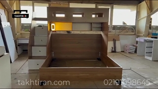 تخت دو طبقه بزرگسال با 24 ماه ضمانت- تختیران