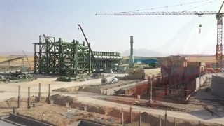 پیشرفت پروژه آهن اسفنجی بیجار از مرز ۵۵ درصد گذشت