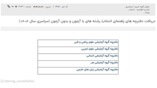 راهنمای انتخاب رشته ریاضی ۱۴۰۴
