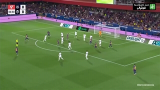 صه بازی بارسلونا 6-0 والنسیا (دبل رافینیا و لواندوفسکی