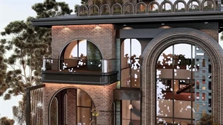 جدیدترین نمونه طراحی ویلا روستیک ۱۴۰۴ | ویلا روستیک مدرن در کردان