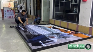 ساخت لایت باکس فریم لس غول پیکر مزون لباس داماد