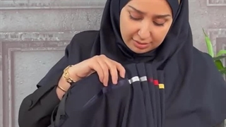 رنگبندی مقنعه تل دار