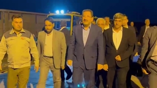 بازدید وزیر صمت و مدیرعامل فولاد مبارکه از ایستگاه راه‌آهن منطقه صنعتی و معدنی سنگان