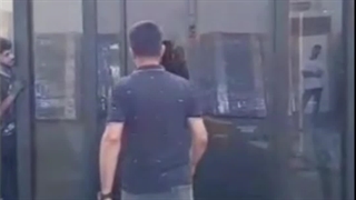 درب پیوت ضد سرقت لابی شیشه خور