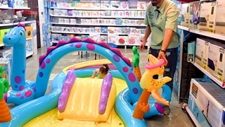 استخر بادی سرسره دار طرح دایناسور اینتکس