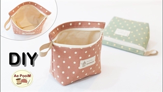 بیایید یک کیف کوچک زیپ‌دار زیبا بدوزیم