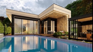 طراحی و ساخت ویلای فلت | ویلای فلت و مدرن | مدرن ویلا | interior design | villa design