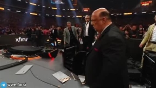 رومن رینز VS سی ام پانک VS ست رالینز با گزارش فارسی