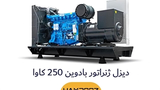 خرید دیزل ژنراتور بادوین 250 کاوا