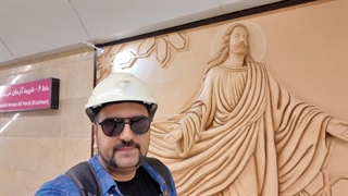 ایستگاه مترو مریم مقدس با معماری کلیسایی در تهران