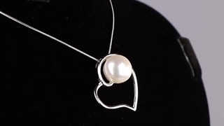 گردنبند نقره قلب مدل نغمه (بدون زنجیر)