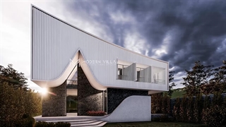 نمای لوکس ویلای دوبلکس در محمودیه دماوند 