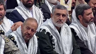 شهید حاجی زاده و مرحوم علیرضا افشار در کنار هم - مداحی حاج مهدی سلحشور محضر رهبر انقلاب