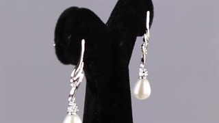 گوشواره مروارید مدل مهتاب