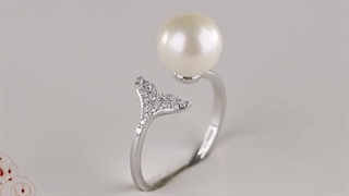 انگشتر نقره مروارید غزل