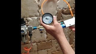 تست قدرت شیر وکیوم پنوماتیک