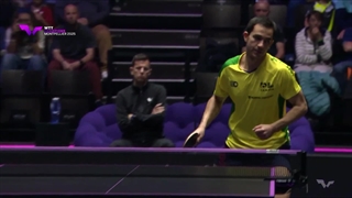 مسابقه تنیس روی میز Hugo Calderano vs Kanak Jha 2025