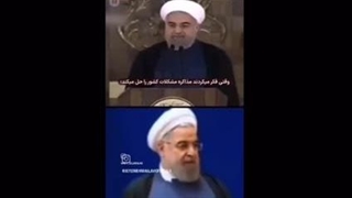 مقایسه سخنان روحانی قبل از امضای برجام و بعد از شکست آن