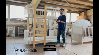 تخت دو طبقه نوجوان با 24 ماه ضمانت- تختیران