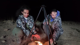 وضعیت خوابیدن ما شب تو دشت!! |  نصف شب صدا های عجیب شنیدیم! (اتراق)