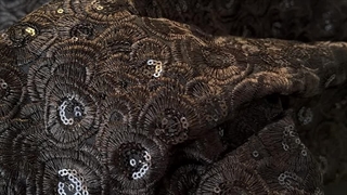 پارچه لینن سوزن دوزی مشکی