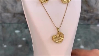 نیم ست دخترانه و جذاب قلب طرح سه بعدی