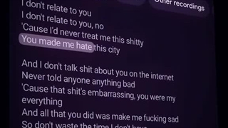 ...And I don't talk shit about you