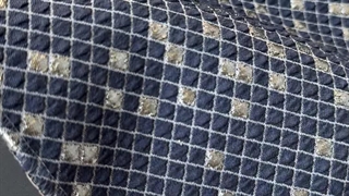 پارچه ژاکارد آبی نفتی