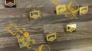 بج سینه نظام مهندسی طلایی مات و براق | نشانه ساز