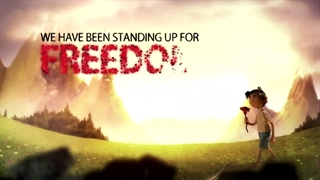 انیمیشن کوتاه "ایستاده برای آزادی"