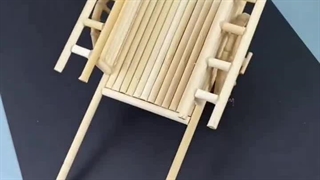 کاردستی گاری چوبی