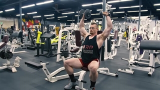 Dumbbell seated press