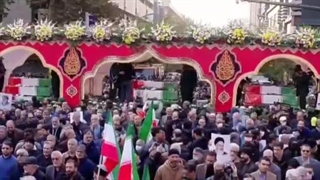 مراسم تشییع 100 شهید دفاع مقدس در تهران - شهادت حضرت زهرا(س) - آذر 1404