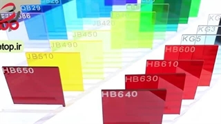 فیلتر اپتیکی قطع مادون‌قرمز - شیشه سبز روشن ۱۲×۱۲